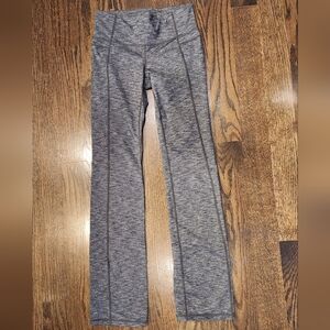 Athleta Straight Leg Gray Leggings, Full Length, Size Small